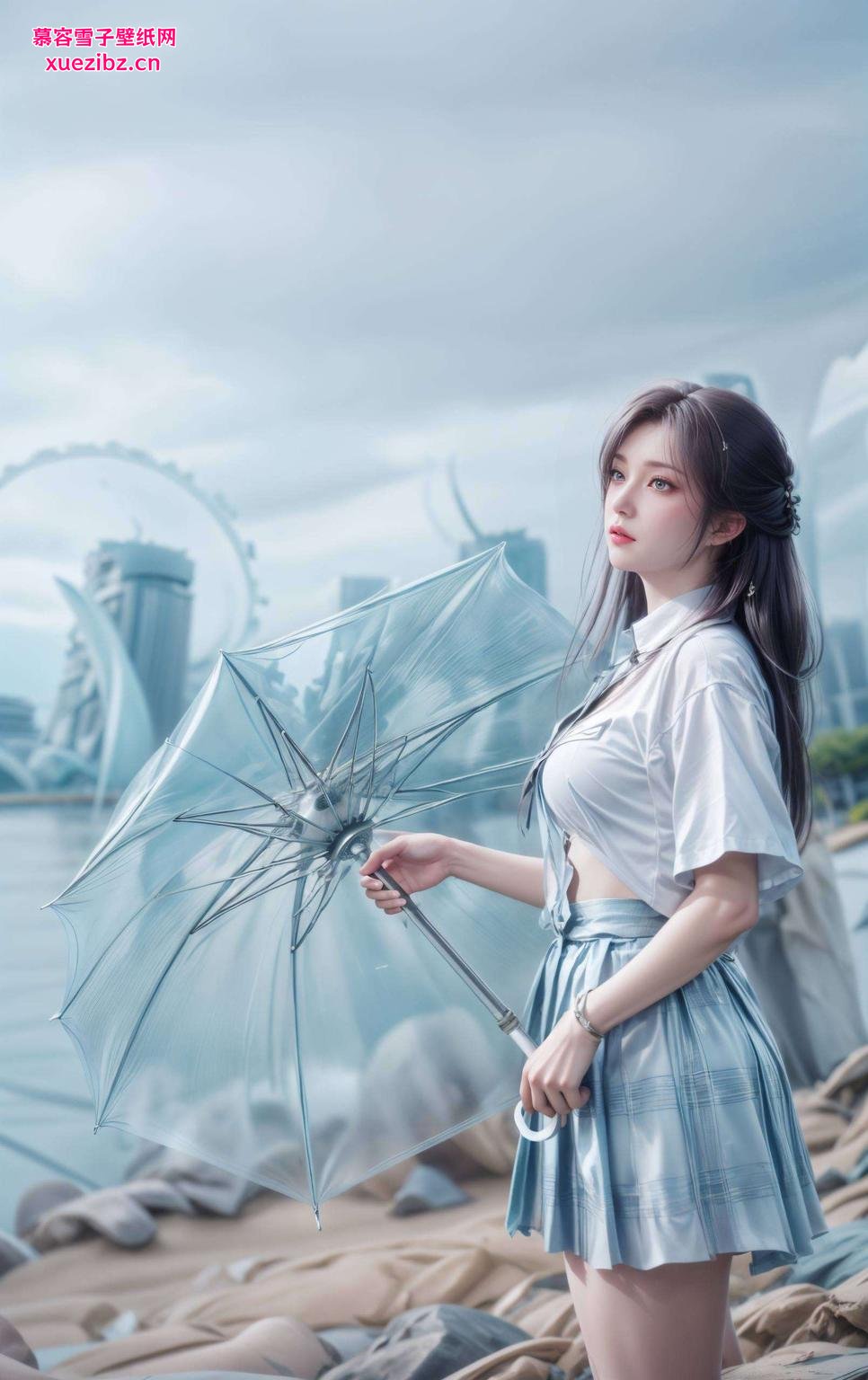 清新脱俗竖屏装饰安卓桌面