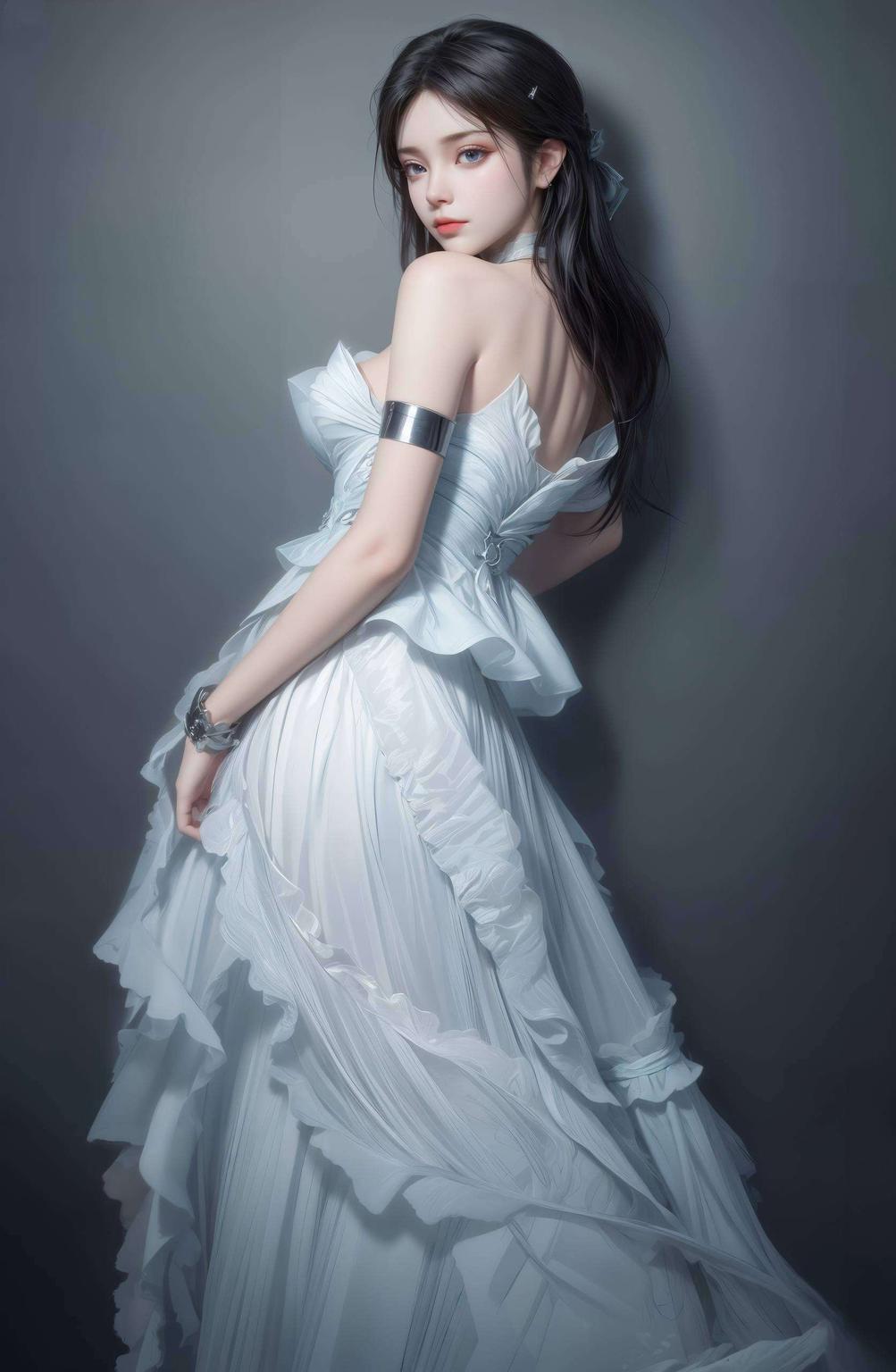 尽显极简之美！萧薰儿横屏动漫风简洁紫色壁纸