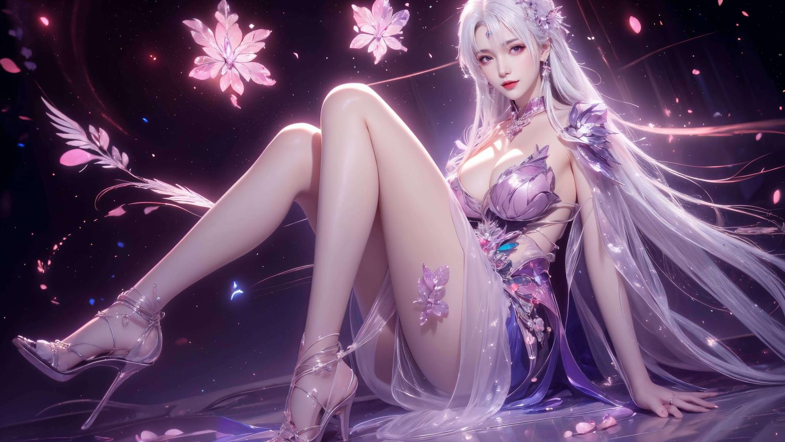 映衬着小医仙的甜美笑容仙气十足！绿意盎然的草药背景