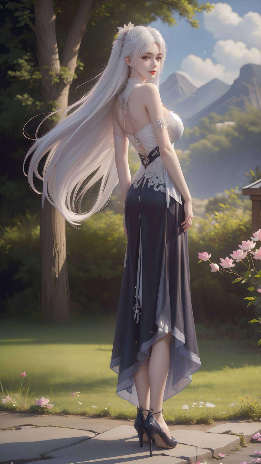 小医仙踏空而行壁纸图片尽显仙侠风情