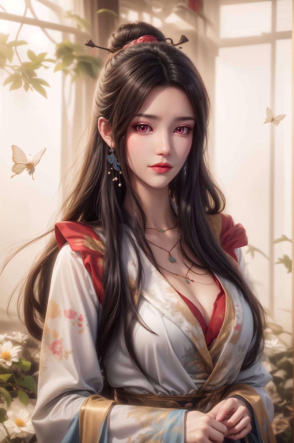 尽显AI细腻之美夭夭紫韵