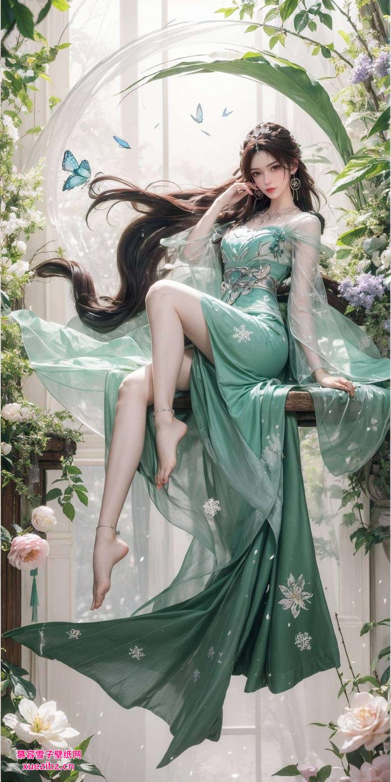 这期给大家带来的是AI壁纸国漫女神叶倾仙的电脑1920x1080高清壁纸！看这飘逸的仙裙各位游戏迷们