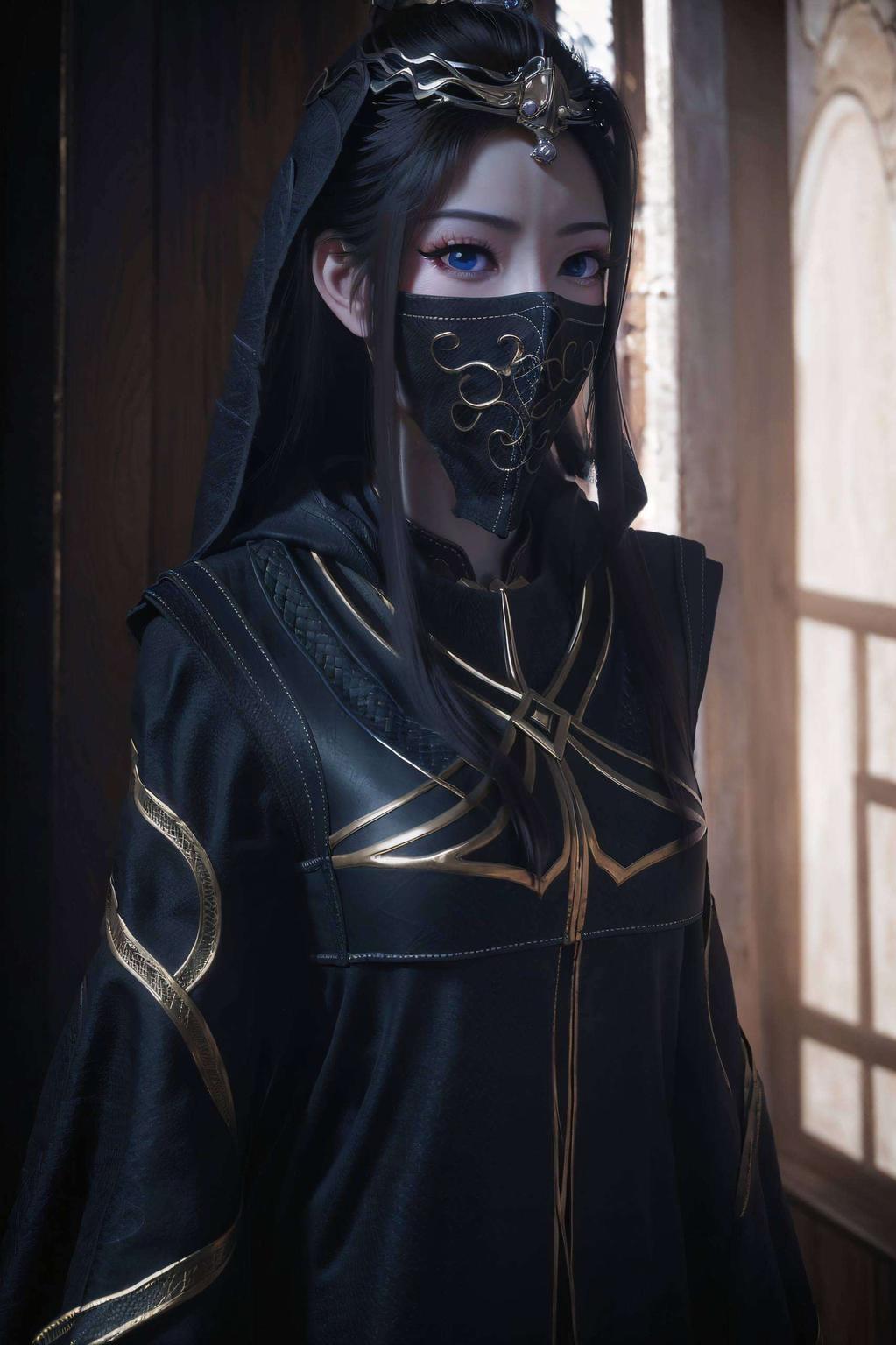 细腻的线条描绘出他们深情对视的瞬间古风韵味十足