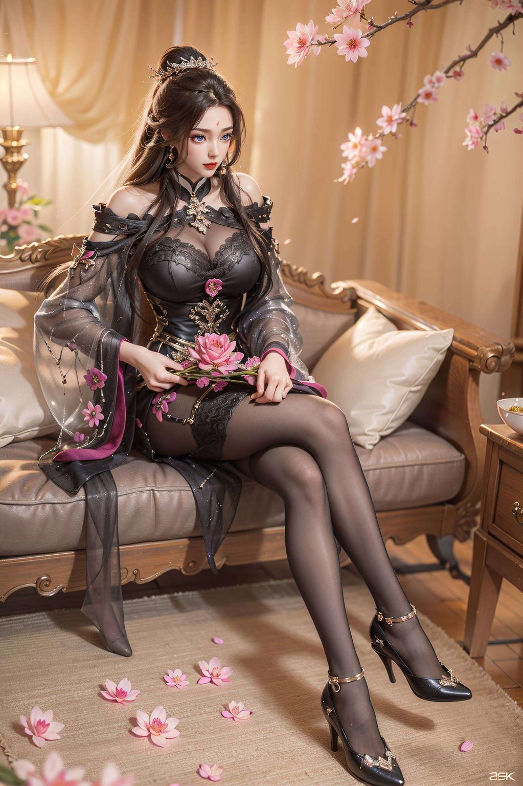 今天给大家带来这款《完美世界》月婵主题的横屏壁纸月婵仙子翩翩起舞