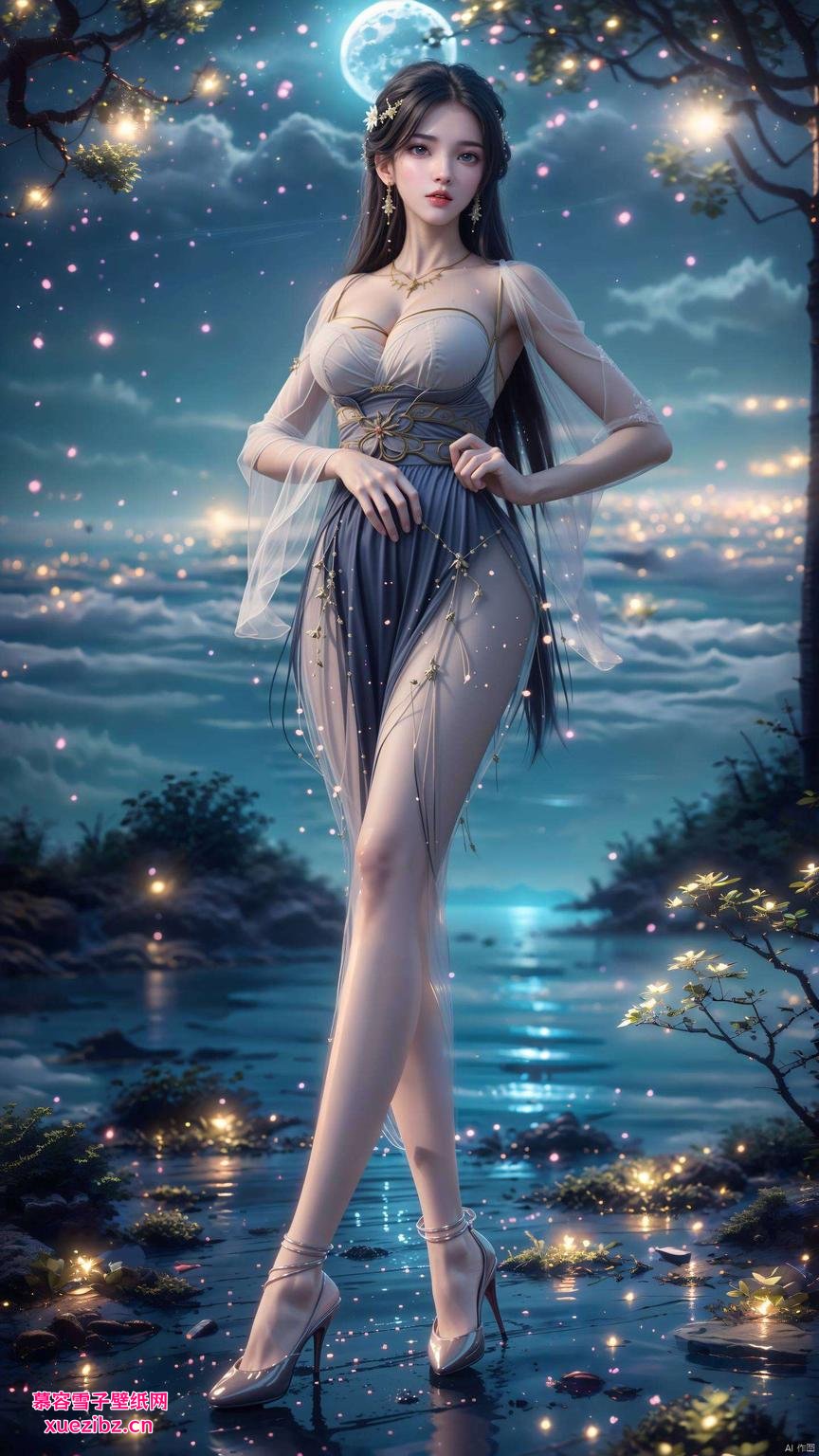 动漫女主月婵的壁纸图片清新脱俗