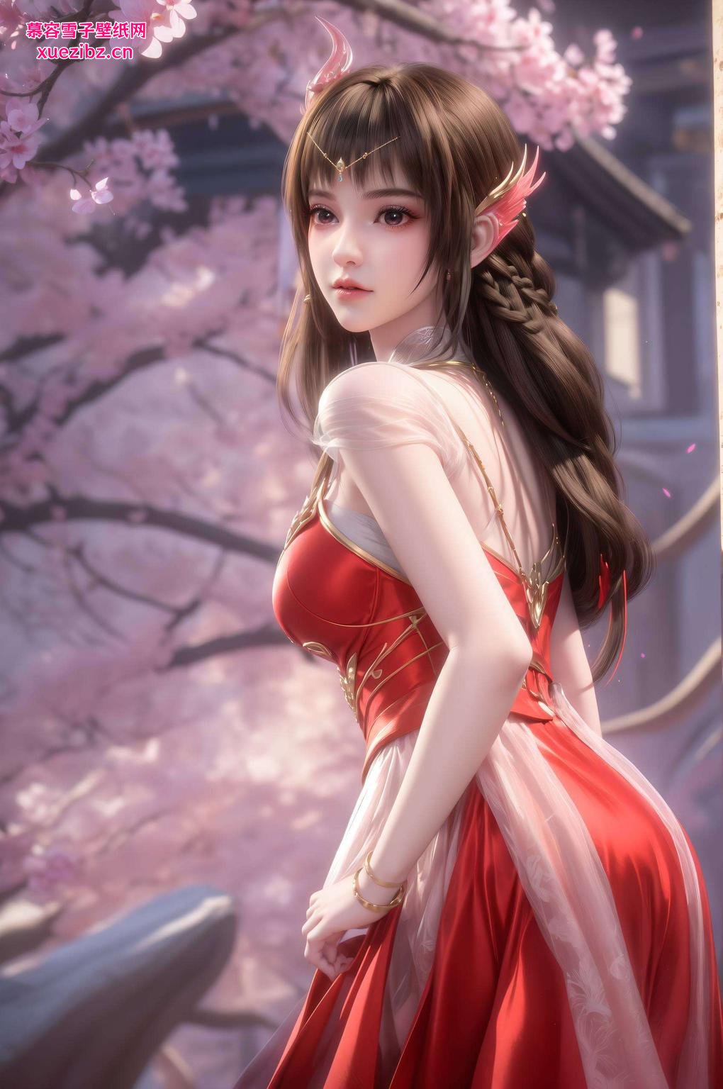 细腻的画面简直是视觉盛宴！看这AI国漫女神云落成年图片壁纸