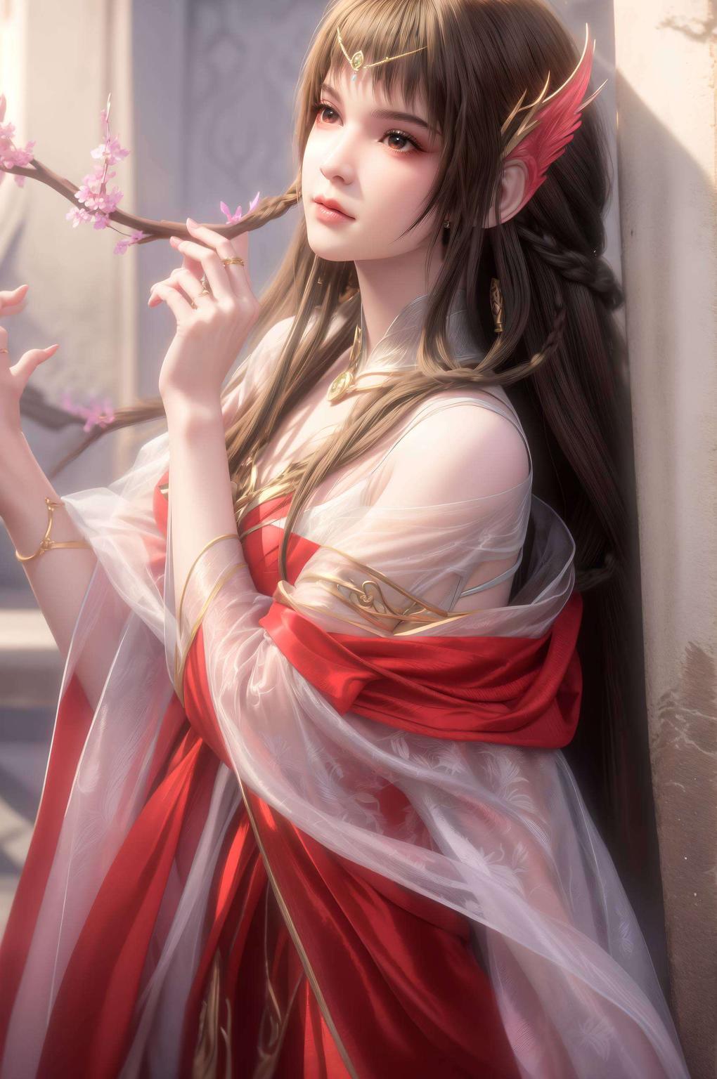 淡雅宁静画面中