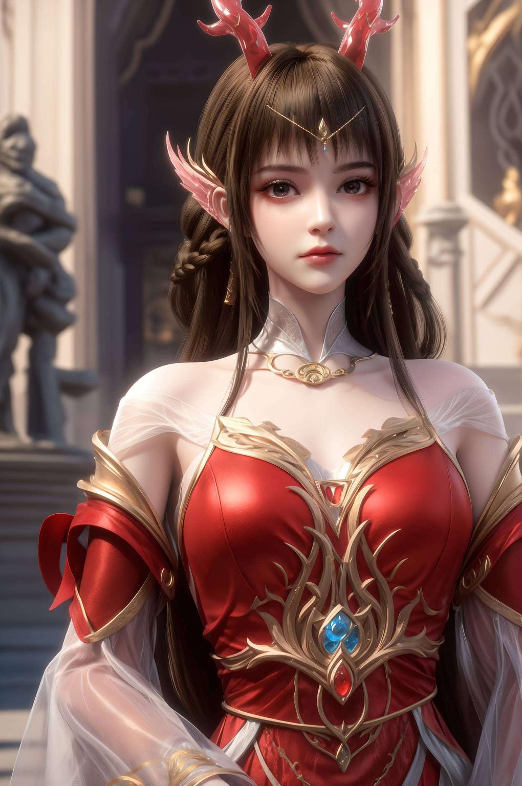 真人AI国漫女神壁纸中的她