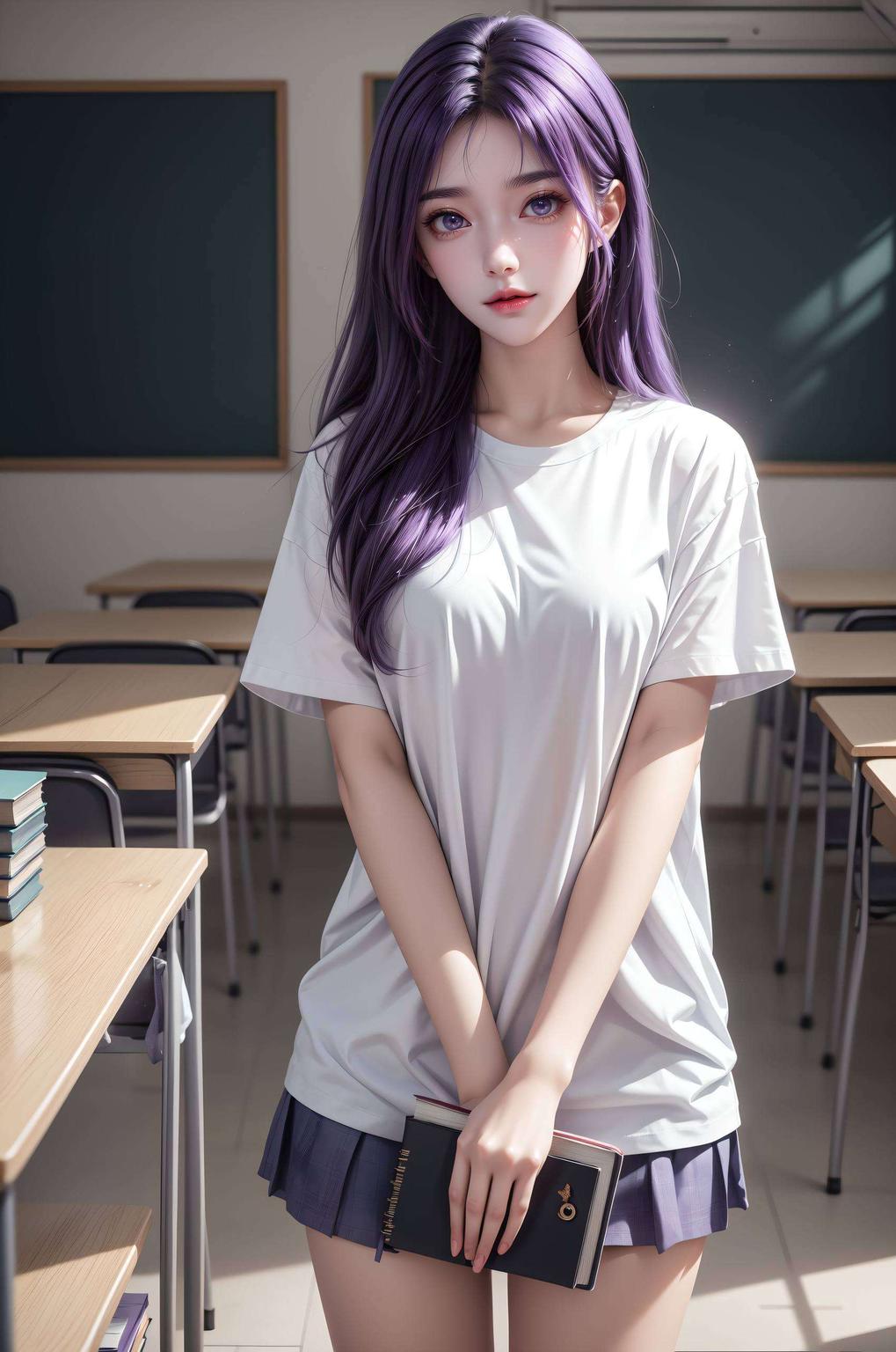 高清画质星空背景下的神秘少女