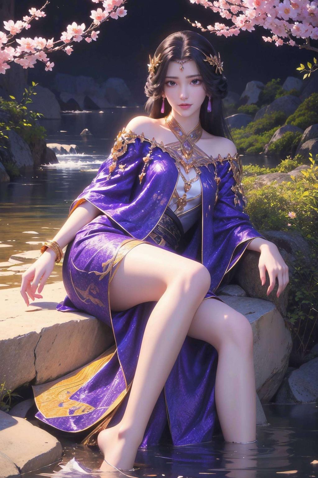 这款超还原的云曦婚纱照高清壁纸细节精致