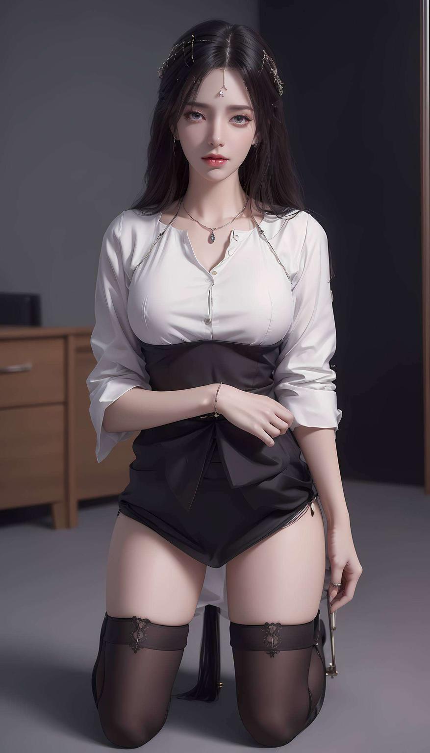 碧海蓝天云曦泳装壁纸