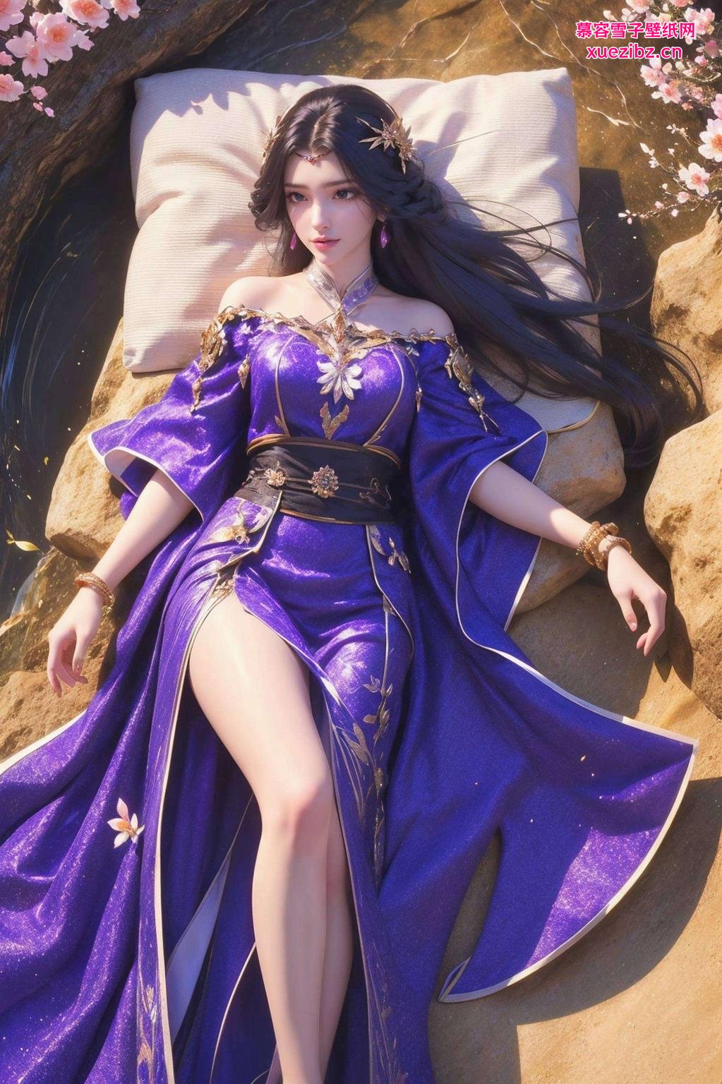 云曦高清壁纸粉红映出心头的温柔；苹果锁屏映泪光