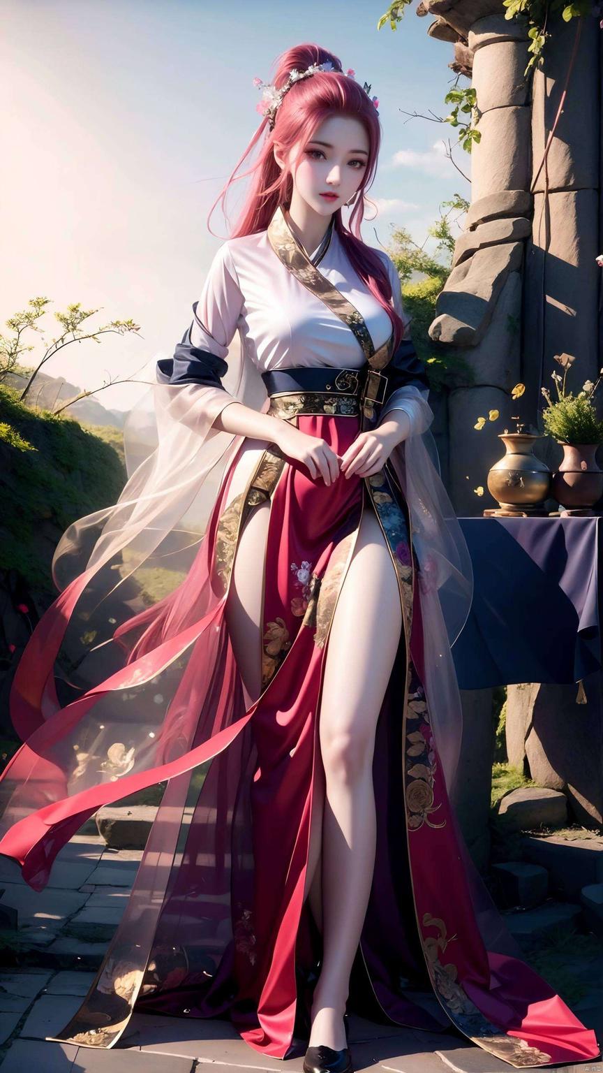 1080p高清画质让你电脑桌面瞬间变身古典仙境！瞧这细腻的笔触