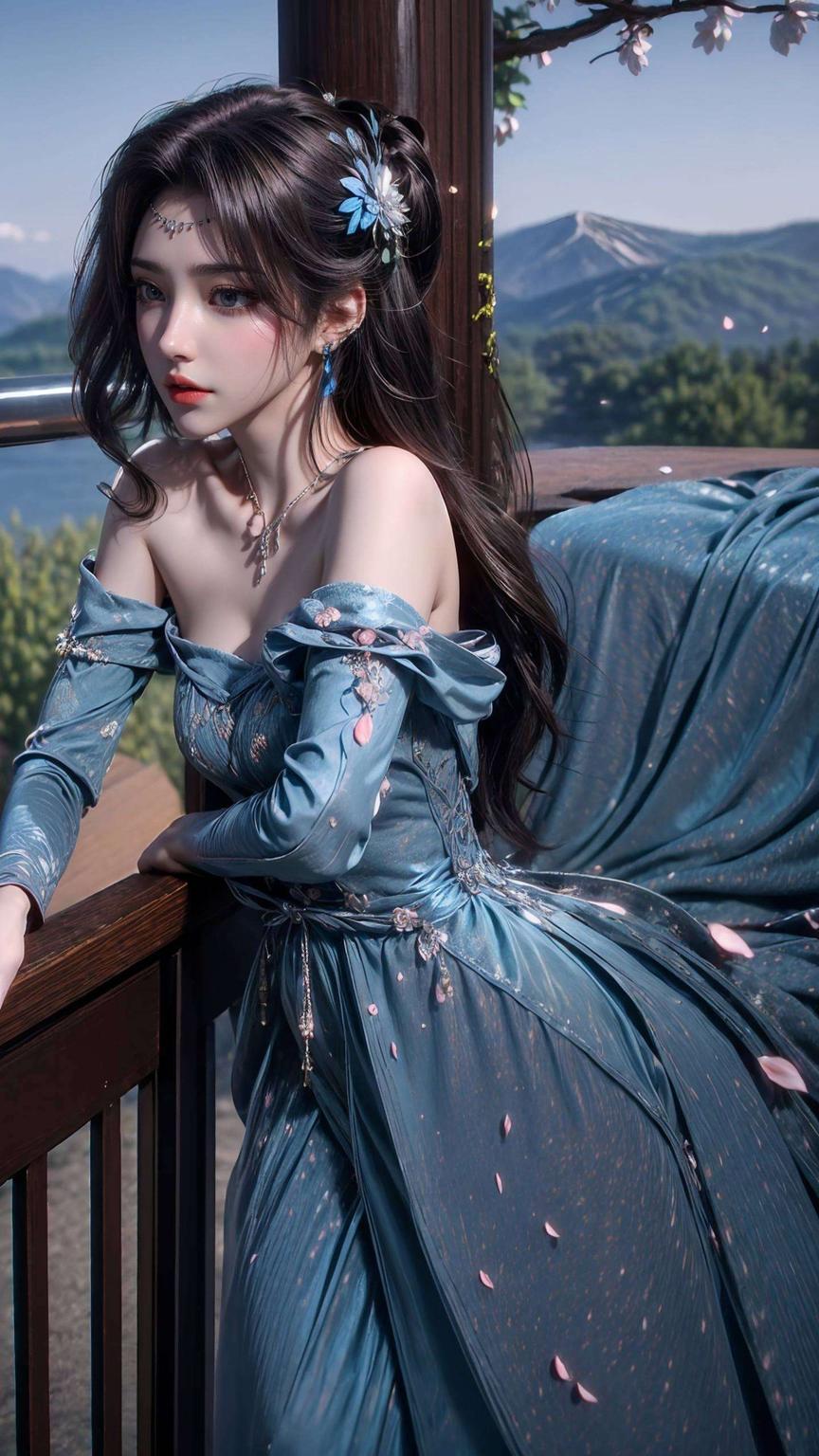 淡雅如风她身姿曼妙