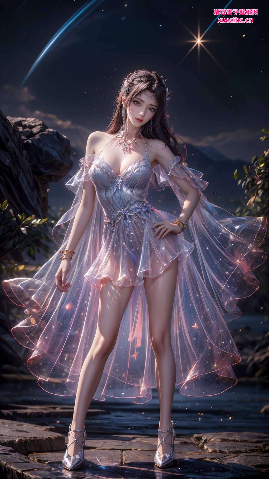 仿佛置身神秘紫界感受蓝光闪耀的震撼