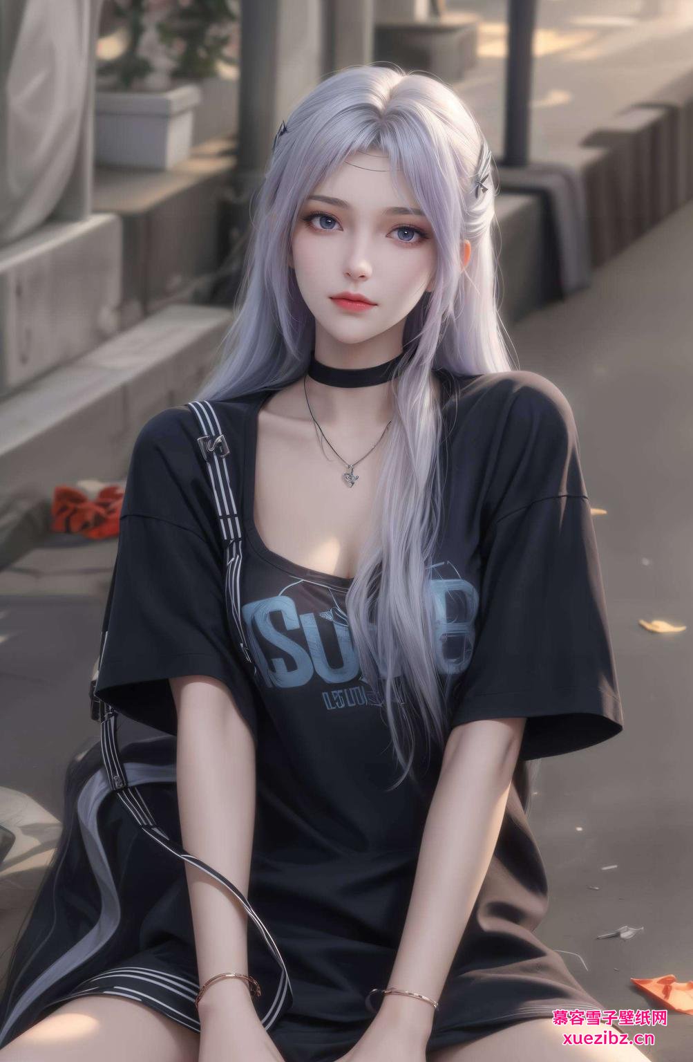 温柔女人图手机里的静谧风景