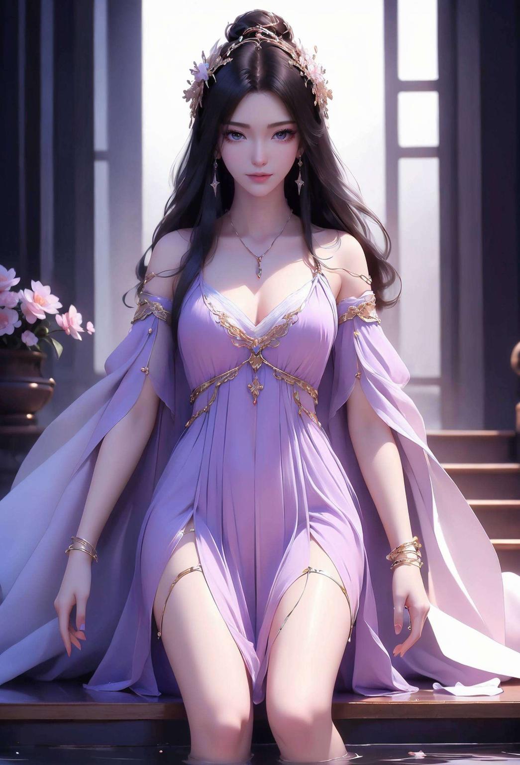 专为iPad设计！🌸 主角是我们的壁纸美女——动漫中的紫灵
