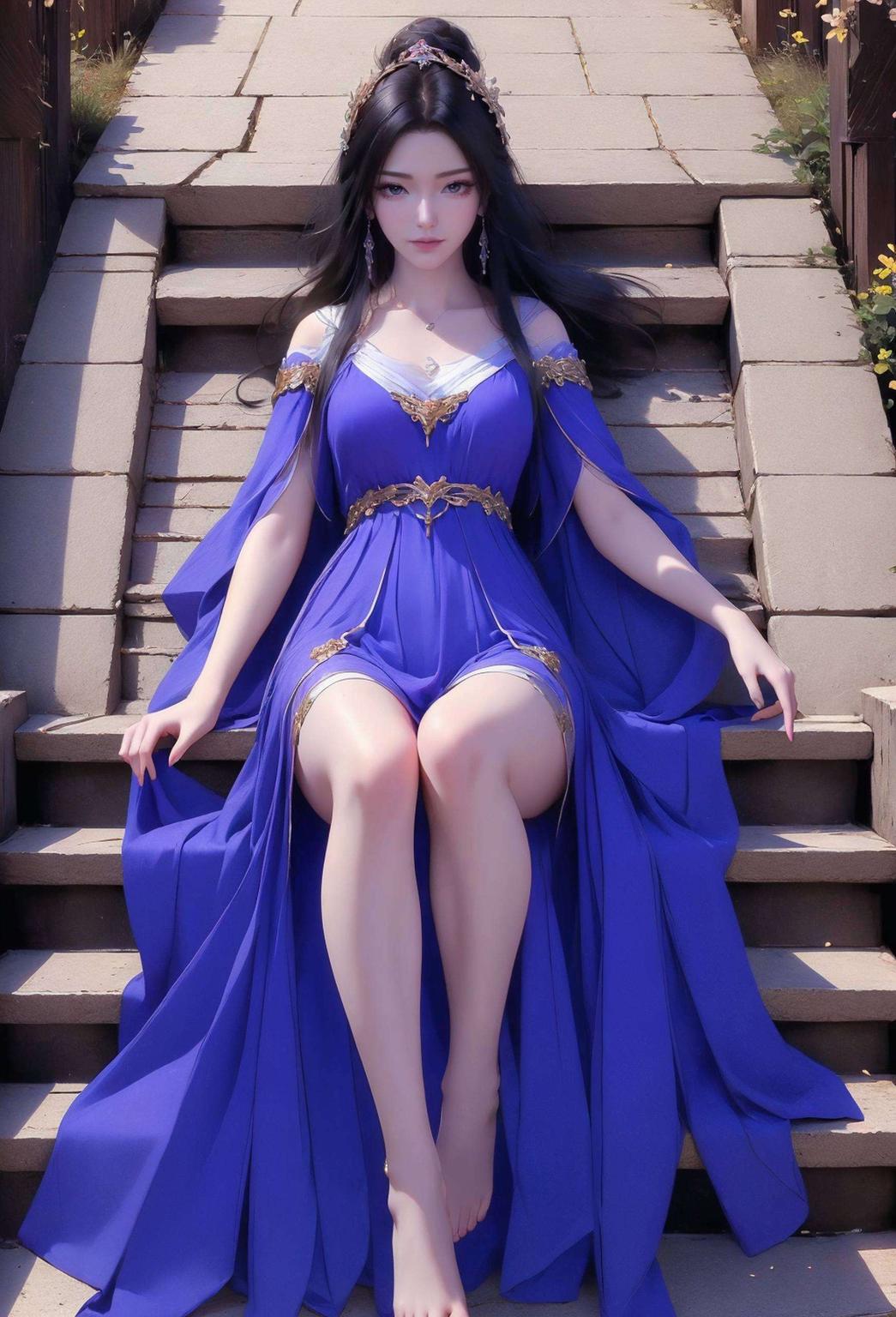 画面细腻感人这款壁纸是以紫灵哭泣为主题